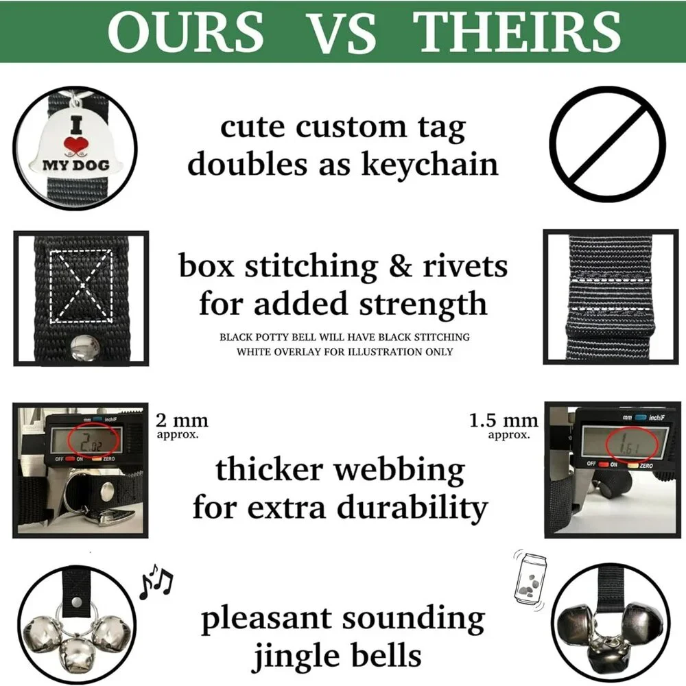 Dog Potty Bells, Dog Door Bell, Bells to Go Outside, Potty Training Bell, Dogs D
